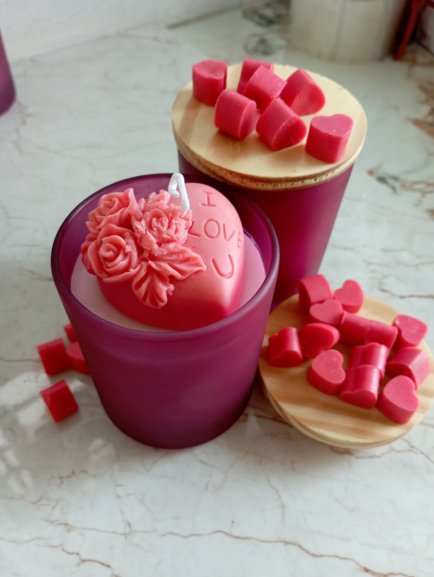 Rose Heart candle | Gift to loved ones