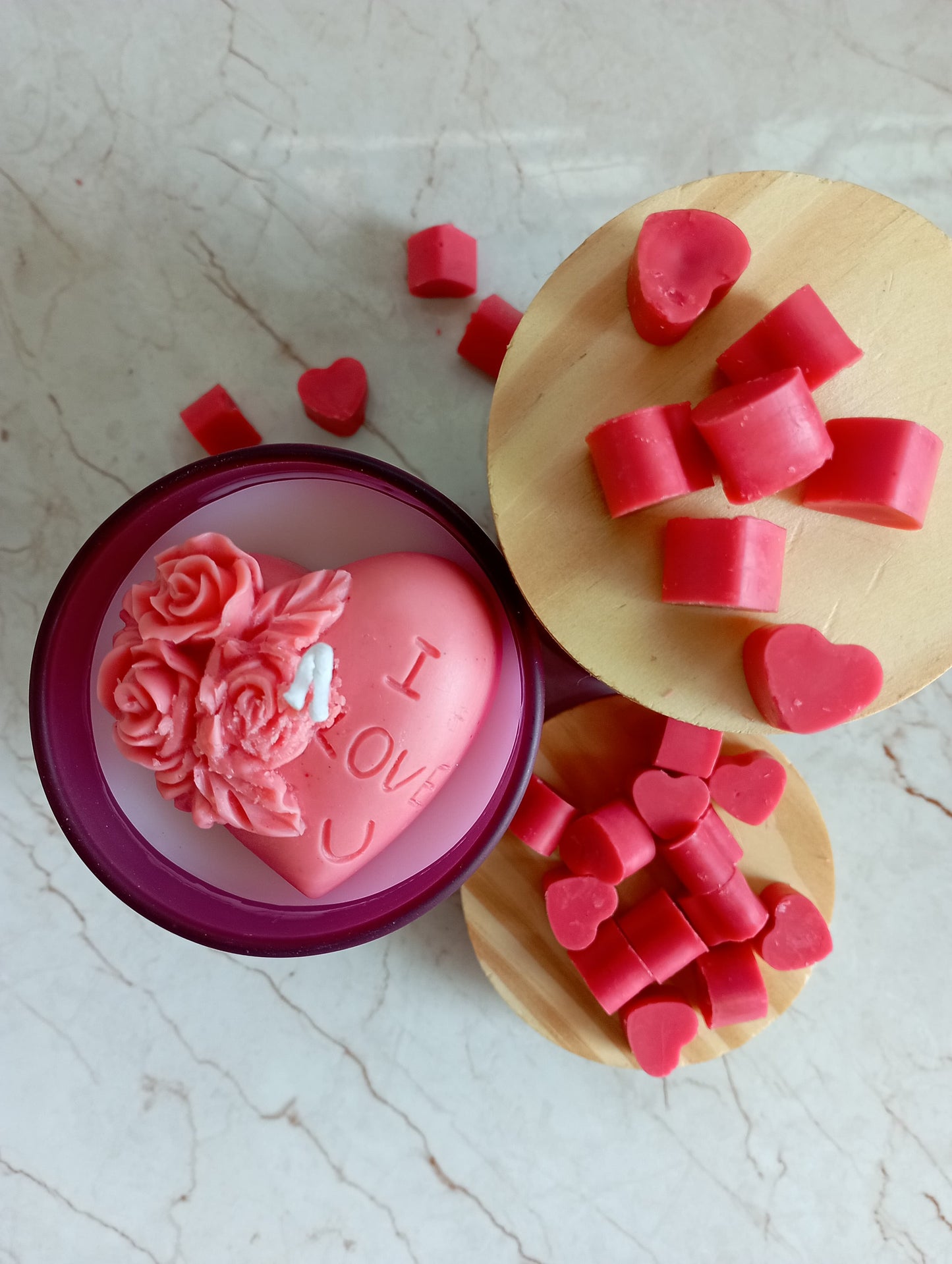 Rose Heart candle | Gift to loved ones