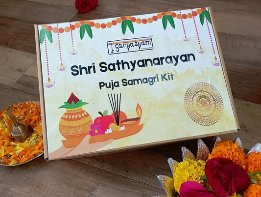 Shri Sathyanarayan Puja  Samagri Kit - 40 + items included