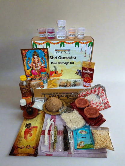 Shri Ganesha Puja Kit - 30+ Items Included
