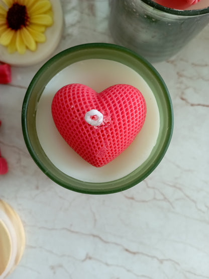 Heart topping candle | Gift to loved ones