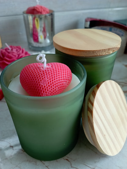 Heart topping candle | Gift to loved ones