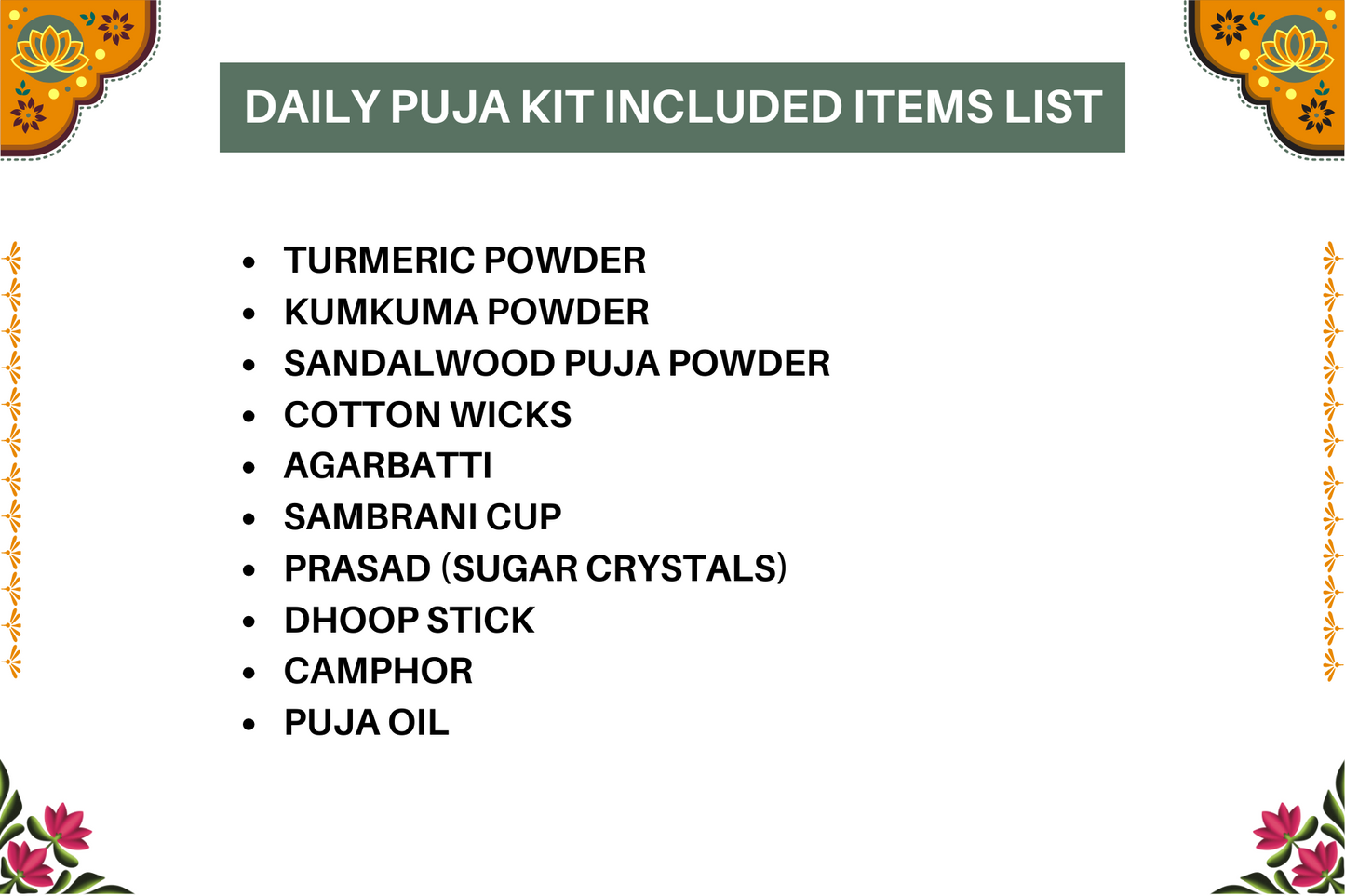 Daily Puja Samagri Kit