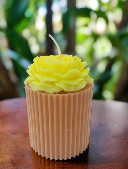 Peony Pillar Candle