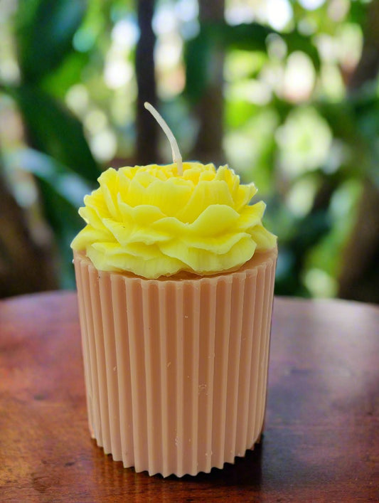 Peony Pillar Candle